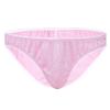 DINGGUANGHE-CUP Men's Thongs, Briefs Mens Panties Sparkle Polka Dots Slim Underpants Low Rise Briefs Bikini Underwear (Color : Pink, Size : Large) view 1