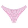 DINGGUANGHE-CUP Men's Thongs, Briefs Mens Panties Sparkle Polka Dots Slim Underpants Low Rise Briefs Bikini Underwear (Color : Pink, Size : Large) view 3