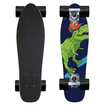 KO-ON Skateboard Complete Skateboards 22 Inch Mini Cruiser Skateboards for Beginners Kids Boys and Girls (Castor T-Rex)