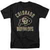 University of Colorado Official Buffaloes Logo Unisex Adult T-Shirt, Black, Small view 1