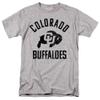 University of Colorado Official One Color Buffaloes Logo Unisex Adult T-Shirt, Athletic Heather, 4X-Large view 1