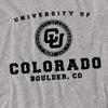 University of Colorado Official Circle Logo Unisex Adult T-Shirt, Athletic Heather, 5X-Large view 2