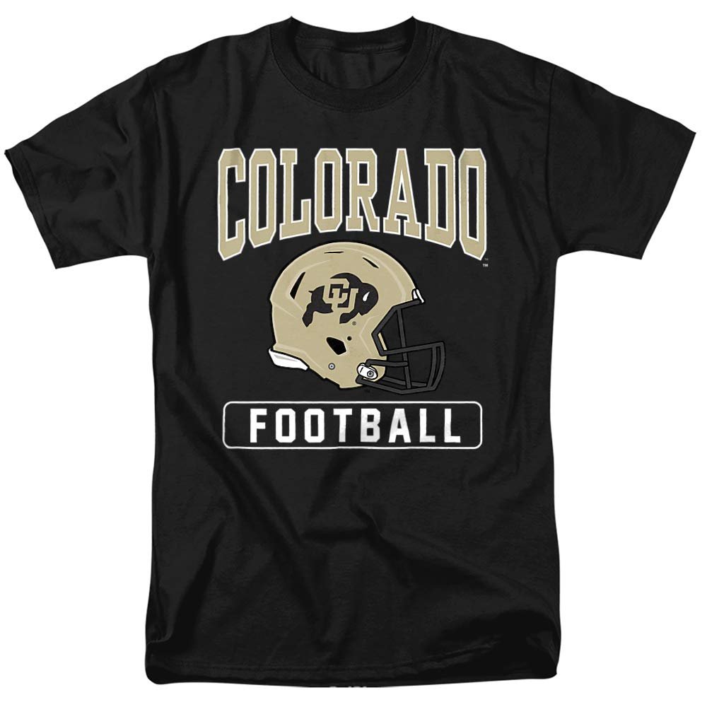 University of Colorado Official Football Helmet Unisex Adult T-Shirt, Black, 3X-Large