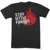 Men's Stiff Little Fingers Graffiti Slim Fit T-shirt Large Black view 1