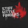 Men's Stiff Little Fingers Graffiti Slim Fit T-shirt Large Black view 4