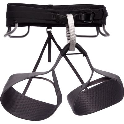 Black Diamond Mens Solution Rock Climbing Harness, Granite, X-Small