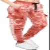 ALWAYS Women's Ribbed Tie Dye Cargo Jogger Pants - Rib Knit Active Track Lounge Sweatpants with Pockets Brown 3XL view 4