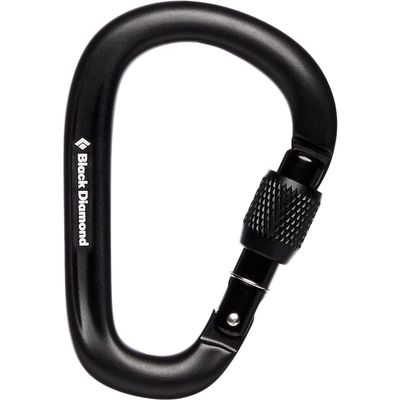 BLACK DIAMOND PearLock Screwgate Carabiner | HMS Shape | Keylock Nose | Secure, Smooth Handling for Belay & Anchors