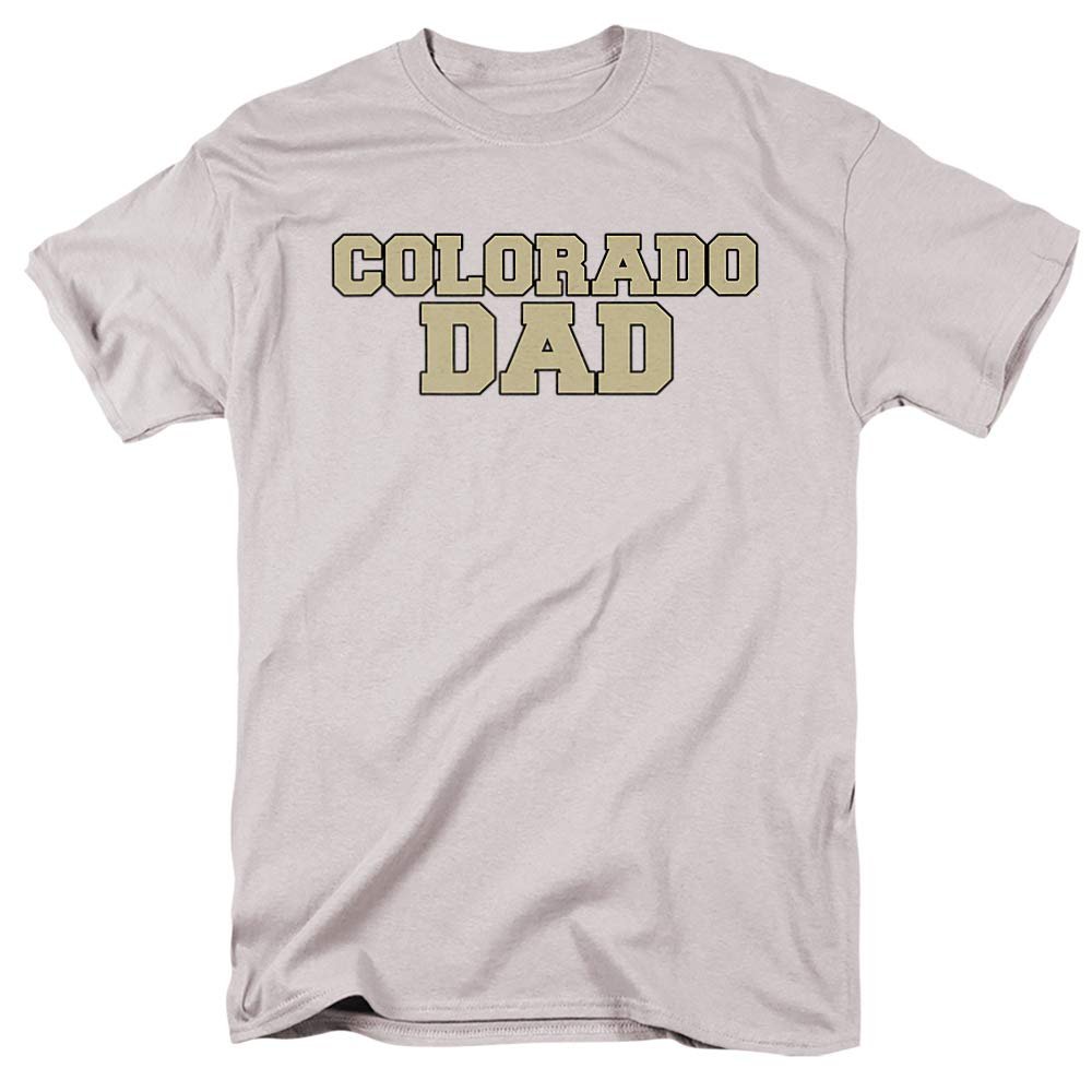 University of Colorado Official Dad Unisex Adult T-Shirt, Silver, 3X-Large