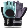 ATERCEL Weight Lifting Gloves Breathable Workout Gloves with Wrist Support for Gym, Exercise, Pull ups, Super Lightweight for Mens and Women, Full Palm Protection (Aqua, S) view 1