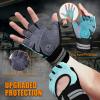 ATERCEL Weight Lifting Gloves Breathable Workout Gloves with Wrist Support for Gym, Exercise, Pull ups, Super Lightweight for Mens and Women, Full Palm Protection (Aqua, S) view 2