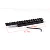 HIGOO 6" Inches Length Tactical Picatinny Extension Adapter Riser, 11mm Dovetail to 20mm Picatinny Scope Rail Mount  view 3
