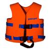 TRC Recreation Super Soft Child Size XS Life Jacket USCG Approved Vinyl Coated Foam Swim Vest for Kids Swimming Pool and Beach Gear, Sunset Orange view 1