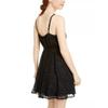 As U Wish Womens Juniors Chiffon Metallic Mini Dress Black 1 view 2