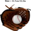 AOUTACC Baseball Glove Softball Gloves 12.5" Baseball Catcher's Mitt PU Leather Left Hand Gloves Right Hand Throw for Kids Youth Adult Beginner or Infielder(Ball not Included) view 3