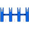 Wall-Mounted Aluminium Fishing Rod Holders, Blue 4 Tubes Linked Fishing Rod Rack, Holds 4 Rods, Surf Fishing Pole Holders for Boat Marine Yacht Camper RV view 4