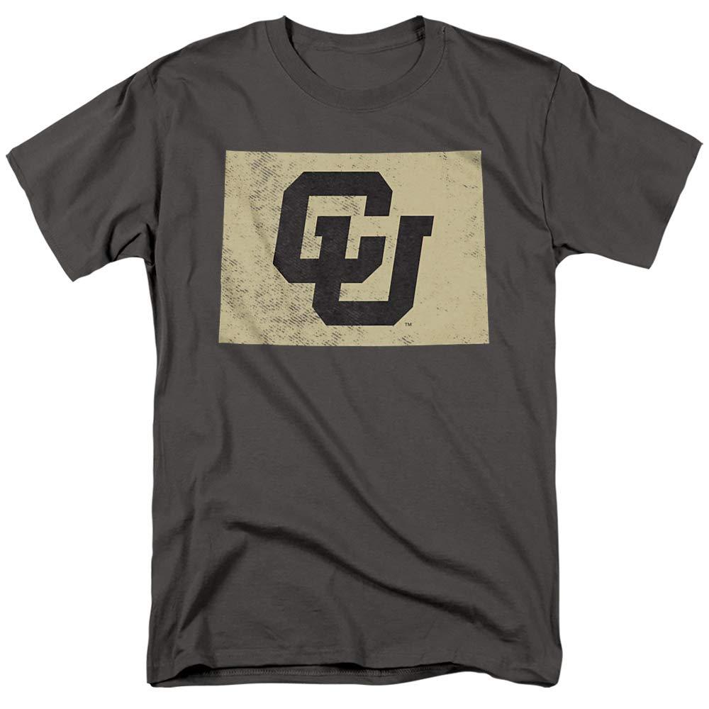University of Colorado Official State of Colorado Unisex Adult T-Shirt, Charcoal, Small view 1