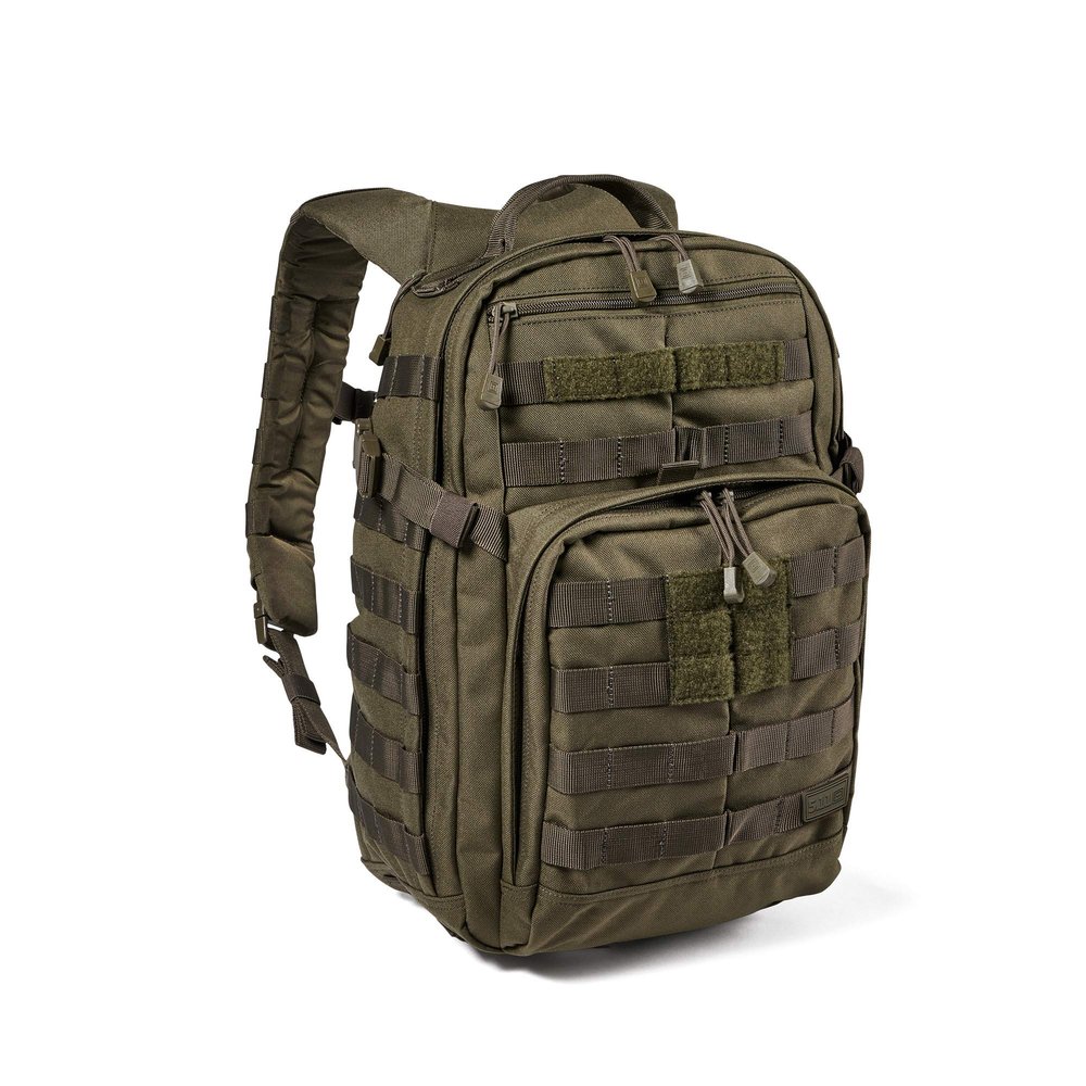 5.11 Tactical Backpack  Rush 12 2.0  Military Molle Pack, CCW with Multiple Compartments, 24 Liter, Small, Style 56561, Ranger Green