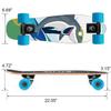 KO-ON Skateboard Complete Skateboards 22 Inch Mini Cruiser Skateboards for Beginners Kids Boys and Girls (Diego Jaws) view 2