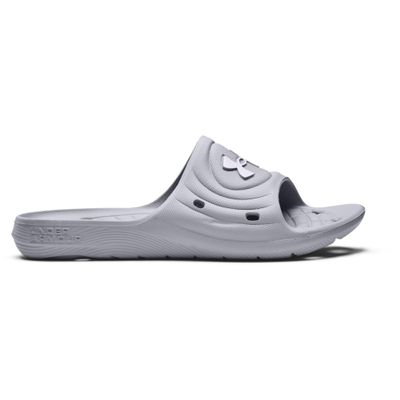 Under Armour mens Locker Iv Slide Sandal, Mod Gray (100 Mod Gray, 18 US