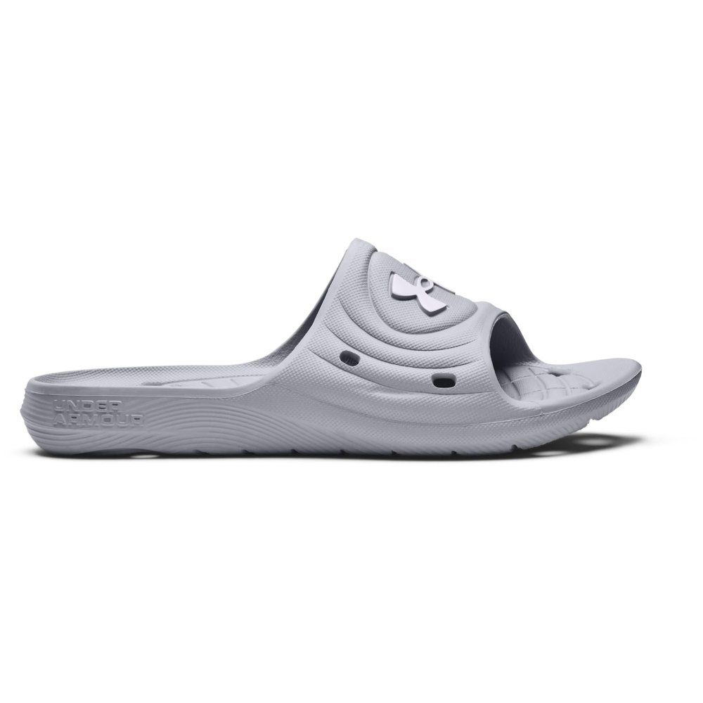 Under Armour mens Locker Iv Slide Sandal, Mod Gray (100 Mod Gray, 18 US