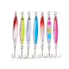 TUXIBIN 1 Set 7pcs Spoon Fishing Lures Metal Slice Spoon Treble Hooks for Trout Bass Walleyes Spinner Baits 14g view 1
