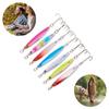 TUXIBIN 1 Set 7pcs Spoon Fishing Lures Metal Slice Spoon Treble Hooks for Trout Bass Walleyes Spinner Baits 14g view 4