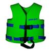 TRC Recreation Super Soft Child Size X Small Life Jacket USCG Approved Vinyl Coated Foam Swim Vest for Kids Swimming Pool and Beach Gear, Fierce Green view 1