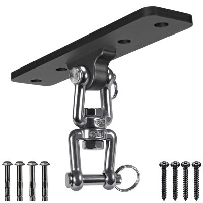 Dolibest Heavy Bag Hanger,Wall Ceiling Mount Hook 360 Rotation Wood Beam Holder Body Weight Strength Training Systems, Aerial Yoga Swing & Hammock, Resistance Band for Wooden Sets(600 LB Capacity)
