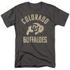 University of Colorado Official One Color Buffaloes Logo Unisex Adult T-Shirt, Charcoal, 3X-Large view 1