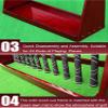 Putting Mats Golf Club Organizers Display Stand 13 Putter Holder,Durable Wooden Golf Clubs Shelf Organizer Equipment Storage Rack view 3