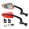 Addmotor Bike Mirrors, 1 Pair Bicycle Mirror Handlebar Mount, 360 Adjustable Rotatable Bike Mirror, HD, Safe Handlebar Rearview Mirror, Bike Accessories Bicycle Mirrors Set(Red) view 1