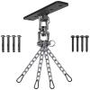 Dolibest Heavy Duty Boxing Punching Bag Chain,Wall Mount Ceiling Hooks 360 Rotation Wood Beam Holder for Boxing& MMA,Wood Beam Holder with 4 Chains and 4 Carabiners,4 Wood Screws for Wooden Sets view 1