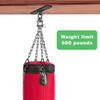 Dolibest Heavy Duty Boxing Punching Bag Chain,Wall Mount Ceiling Hooks 360 Rotation Wood Beam Holder for Boxing& MMA,Wood Beam Holder with 4 Chains and 4 Carabiners,4 Wood Screws for Wooden Sets view 3