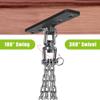 Dolibest Heavy Duty Boxing Punching Bag Chain,Wall Mount Ceiling Hooks 360 Rotation Wood Beam Holder for Boxing& MMA,Wood Beam Holder with 4 Chains and 4 Carabiners,4 Wood Screws for Wooden Sets view 4