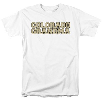 University of Colorado Official Grandma Unisex Adult T-Shirt, White, 5X-Large