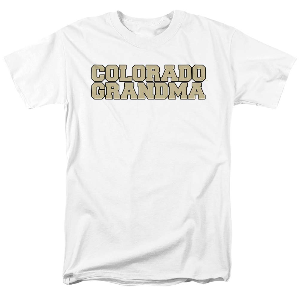 University of Colorado Official Grandma Unisex Adult T-Shirt, White, 5X-Large