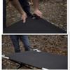 qiuqiu Outdoor Folding Camping Bed, Light Aluminium Steel Legs with Carry Bag,600D Oxford Cloth Folding Bed, Lunch Break Camp Bed,Single Portable Bed for Hiking Trip Camping-Green view 4