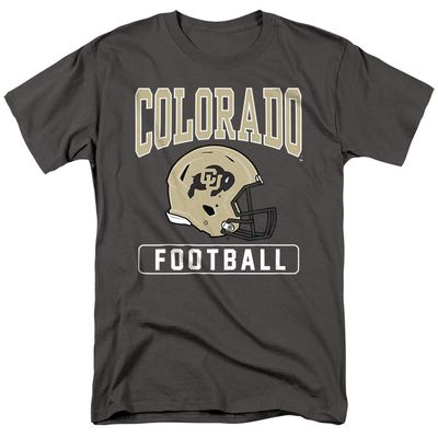 University of Colorado Official Football Helmet Unisex Adult T-Shirt, Charcoal, 5X-Large