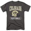 University of Colorado Official Football Helmet Unisex Adult T-Shirt, Charcoal, 5X-Large view 1
