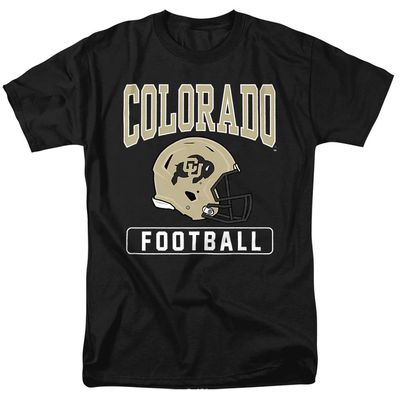University of Colorado Official Football Helmet Unisex Adult T-Shirt, Black, Small