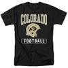 University of Colorado Official Football Helmet Unisex Adult T-Shirt, Black, Small view 1