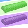 qiuqiu Fascia Roller Semicircular Massage Eva Foam Wave Yoga Pilates Fitness Equipment with Massage Floating Point Foam Roller Yoga Block-Purple||45cm view 4