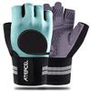 ATERCEL Weight Lifting Gloves Breathable Workout Gloves with Wrist Support for Gym, Exercise, Pull Ups, Super Lightweight for Men and Women, Full Palm Protection (Aqua, M) view 1