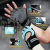 ATERCEL Weight Lifting Gloves Breathable Workout Gloves with Wrist Support for Gym, Exercise, Pull Ups, Super Lightweight for Men and Women, Full Palm Protection (Aqua, M) view 3
