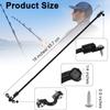 4 Pieces Rod Strap Holder Deck Mount Connector Mount Rod Strap Hold Down for Boat Kayak Boat Fishing(12 Inch) view 2