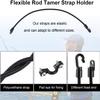 4 Pieces Rod Strap Holder Deck Mount Connector Mount Rod Strap Hold Down for Boat Kayak Boat Fishing(12 Inch) view 3
