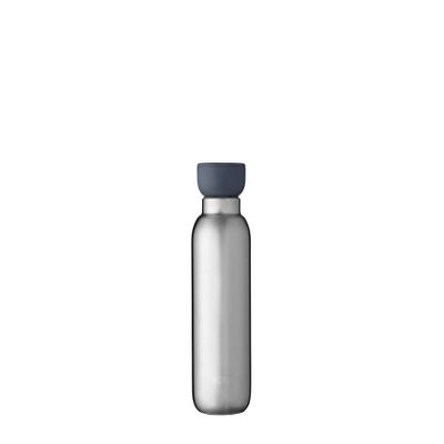 Mepal  Insulated Bottle Ellipse  Double Walled Insulated Bottle  Drinking Bottle On The Go  9 Hours Hot & 12 Hours Cold  Stainless Steel - 350 ml  Natural Brushed