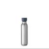 Mepal  Insulated Bottle Ellipse  Double Walled Insulated Bottle  Drinking Bottle On The Go  9 Hours Hot & 12 Hours Cold  Stainless Steel - 350 ml  Natural Brushed view 1