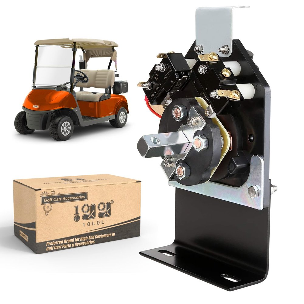10L0L Golf Cart Forward and Reverse Switch Assembly with Solid State Speed Control fit EZGO Marathon 36V Electric 1989-1994.5, F&R Switch Replace OEM# 25396-G2, 21744-G1
